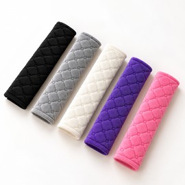 Plush Seat Belt Shoulder Pads for Car Travel – Soft 2-Piece Strap Covers for Comfortable Daily Driving and Road Trips