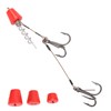 Portable Fishing Steel Wire Fishing Rigs with Treble Fish Hooks