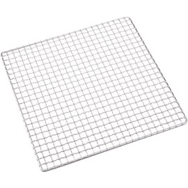 Endoshoji DTH0730 TKG Grill Square Frontage x Depth 11.8 x 11.8 inches (300 x 300 mm), Stainless Steel, Rust Resistant, Hygienic Wire Diameter 0.1 inch (2.5 mm), Thick and Durable Mesh 0.4 inch (10 mm), Strong enough for Camping BBQ Outdoor Use, Made in Japan