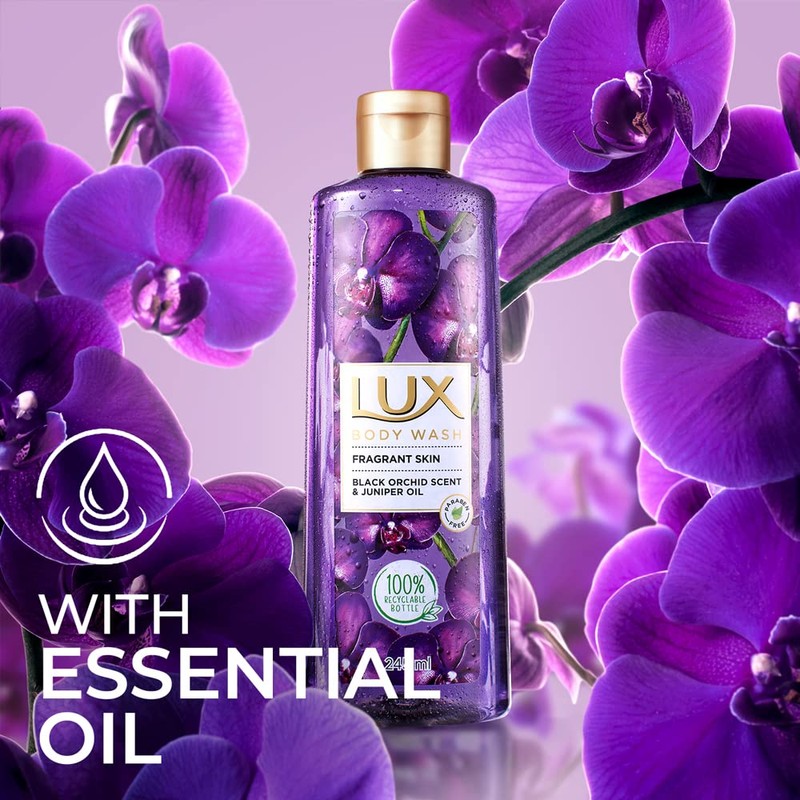 LUX Shower Gel Black Orchid Fragrance & Juniper Oil Bodywash