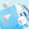 12pcs Foam Cone White Polystyrene Foam Cone Kids DIY Christmas