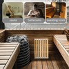 Beavorty Bamboo Sauna Cushion High Temperature Resistant Support Mat Quick-Drying