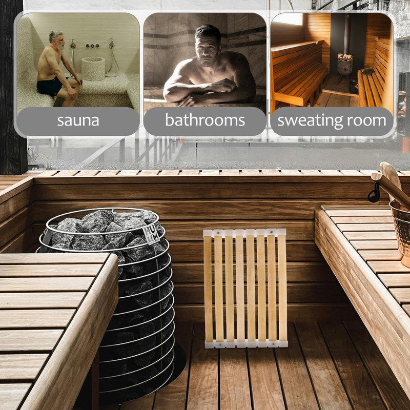 Beavorty Bamboo Sauna Cushion High Temperature Resistant Support Mat Quick-Drying