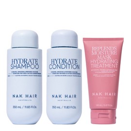 NAK Hair Hydrate Trio Bundle with Replends Moisture Mask Hydrating Treatment