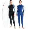 Women's Full Body Wetsuit Surf Suit UPF50+ Ice-Sense Sunscreen Jellyfish