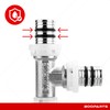 BOOPARTS 20-20-16mm Multilayer Crimping Multi-Layer Tee Reduced Crimping Connector for