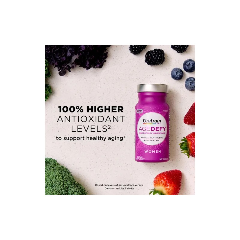 Centrum Age Defy Multivitaminas Resveratrol Mujer