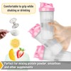 Mr. Pen- Shaker Bottles for Protein Mixes with Twist Cap,