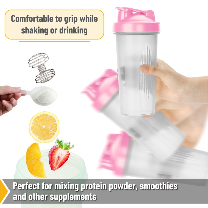 Mr. Pen- Shaker Bottles for Protein Mixes with Twist Cap,
