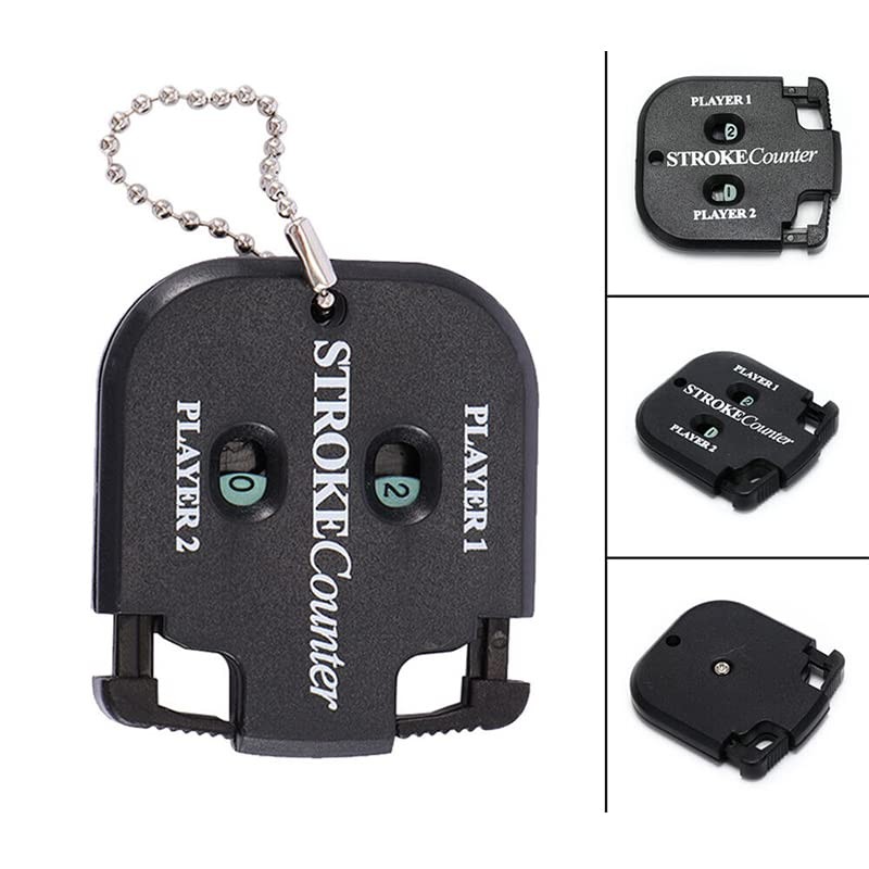 AIMALL Golf Shot Stroke Score Counter, Two-Digit Scoring Keeper, Black