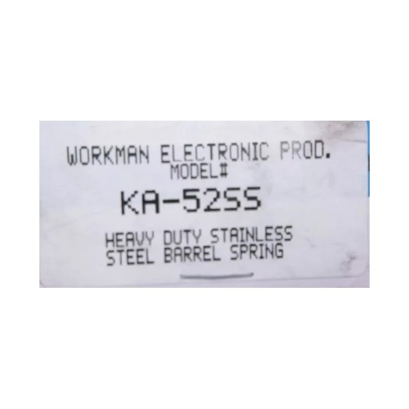 Workman KA-52SS Heavy Duty Stainless Steel CB Antenna Barrel Spring