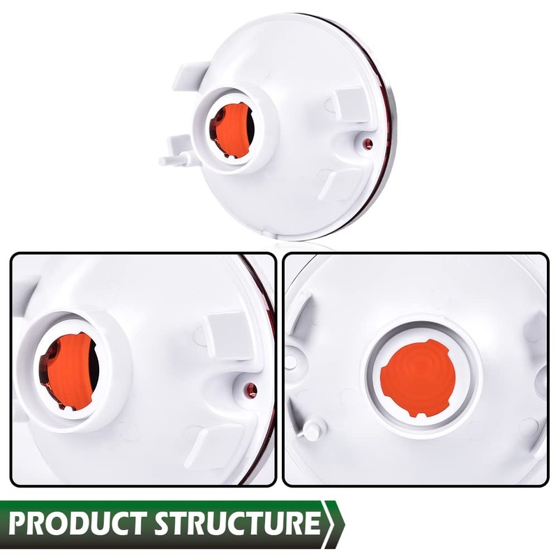 GRAND ORANGE Tail Lights Assembly Rear Lights with Backup Lights