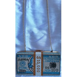 CALEESA Rhinestone Crystal, Dollar clutch/crossbo