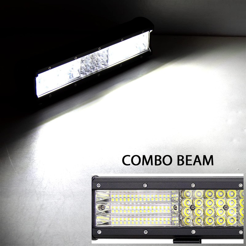 SKYWORLD 12" 330W Quad-Row Off Road LED Work Light Bar,