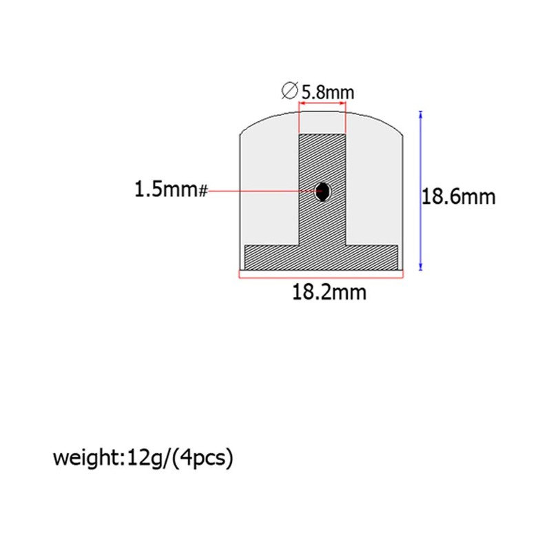 Alnicov 4PCS Guitar Wood Knobs Volume Tone Speed Control Knobs