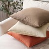 MIULEE Pack of 2 Khaki Pillow Covers 26x26 Inch Decorative