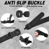 MOZETO Tactical Belt, Heavy-Duty Nylon Web Belt with Quick-Release V-Ring