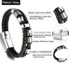 AHEJIOO Men's Leather Bracelet – Premium Men's Bracelet with Magnetic