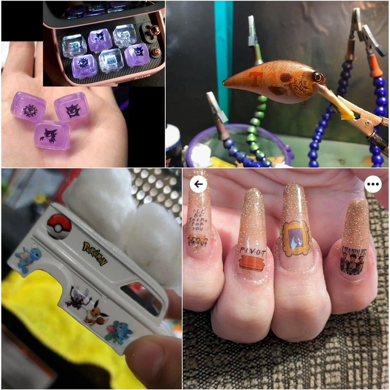KoB Pigs & Balloons Waterslide Nail Art Decals Set of
