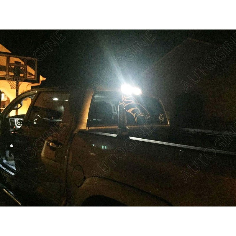 AUTOGINE 8 Piece White LED Interior Lights for Toyota Tacoma
