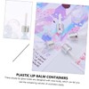 Ipetboom 10pcs Mini Bulb Shaped Refillable Lip Gloss Tubes Creative