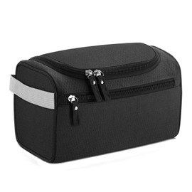 Buruis Hanging Toiletry Bag for Men & Women, Portable Travel Kit Cosmetic Organizer, Waterproof Makeup Shower Bag Shaving Dopp Kit for Travel, Trip, Vacation, Gym, Airplane