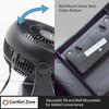 Comfort Zone CZHV8T 8” 3-Speed, Wall-Mountable Table Fan with 180-Degree