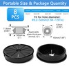BOPOREAE 8 Pcs Cable Grommet, Snap Bushing 2" (50 mm)