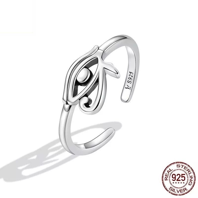 TENDER LIHOME Anillo Protección Ojo Turco Plata .925 Mujer Ajustable