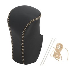 REPAIROCK Anti-Slip Gear Shift Knob Cover Car Stick Shifting Handle Protector for Honda Accord 2008-2012 Black Beige Faux Leather