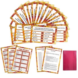 Thanksgiving Friendly Feud Game, Thanksgiving Feud Trivia Quiz, Family Group Games, Fall Party Games For Adults, Family Trivia Game For Groups, Fall Party Supplies Decoration -A03