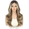 SOMIARIK 13x4 Lace Front Short Wavy Ash Blodne Wigs Ash