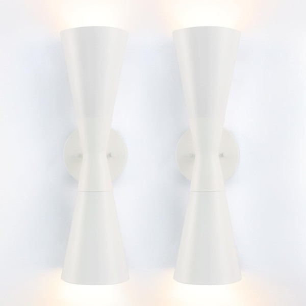 Modern Indoor Wall Sconces Set of 2 Up and Down