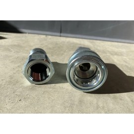 Parker 3/4" Quick Disconnect Set 6601-12-12 & 6602-12-12 Coupling Coupler 3/4"14 FNPT