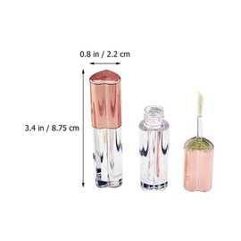 WOFASHPURET Pack of 4 Lip Gloss Empty Bottle Lip Balm Tubes Container for Lip Gloss Clear Lip Gloss Lip Gloss Tubes Lip Gloss Hollow Tube Refillable Bottles Filling Container