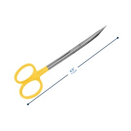 Steven Tenotomy Scissors 4.50" Straight O.R. Grade German Steel, Supper Sharpe (T/C Tungsten Carbide Curved, 4.50")