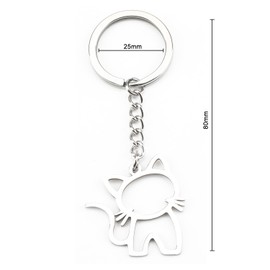 MUCOOS Cat Keychain,Cat Keychains,Funny Kitty Bag Charm for Women,Cute Pet Keychains for Women,Gift for Pet Lovers