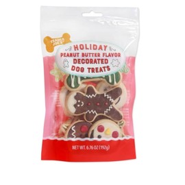 Trader J Advent Calendar for Dogs Salmon Treats and Christmas Decorated Peanut Butter Flavor Dog Treats 6.76 oz (Dog Treats only)