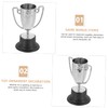 Totority Realistic Mini Awards Trophies Silver Trophy Cups Boys and
