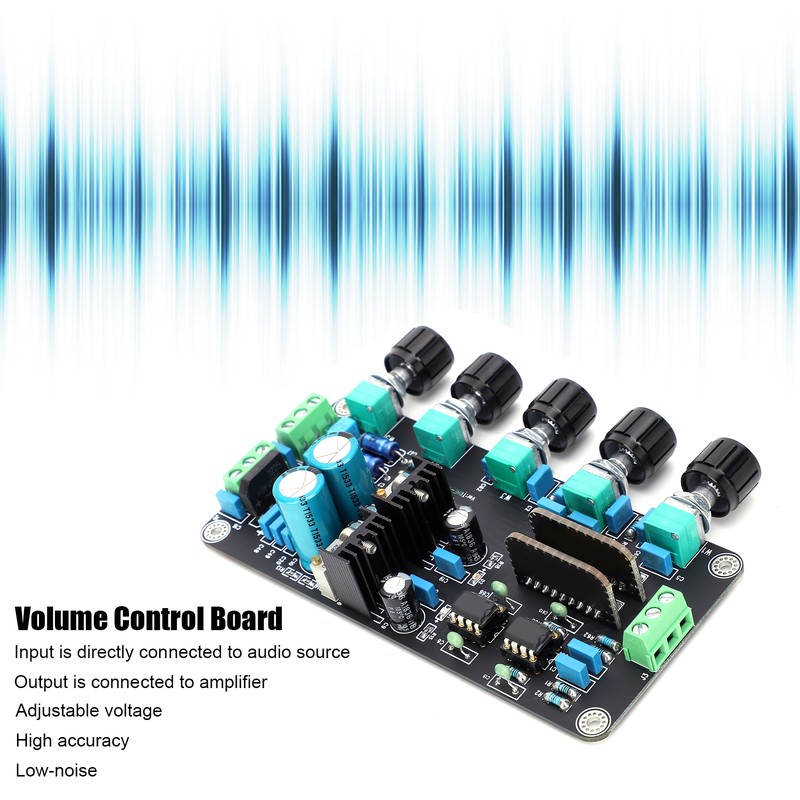 2604 AD827 Updated Stereo Preamp Tone Board Amplifier Volume Bass