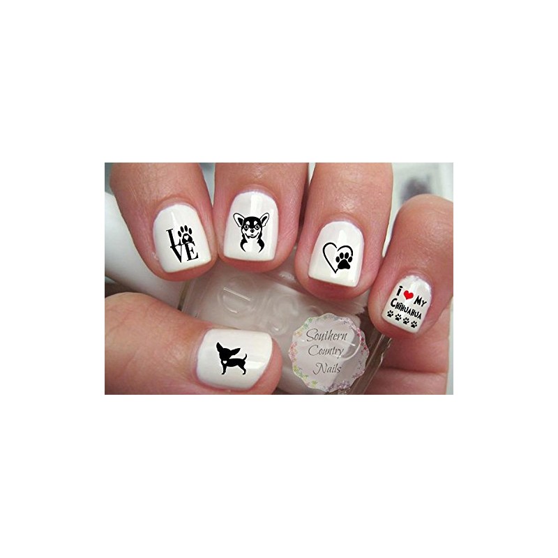Chihuahua Dog Nail Art Decals