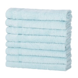 Aqua Guest Towels, Pack of 8, 50% Bamboo and 50% Cotton, Oeko-Tex Standard Certified, Sustainable Premium Quality, 450 g/m²
