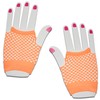 SHORT FISHNET HAND GLOVES PARTY FANCY DRESS TUTU (Orange)
