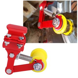 Chain Tensioner - Adjuster Chain Tensioner Bolt On Roller Motorcycle Link Length Modified Universal Accessories Tool (Color : Red)