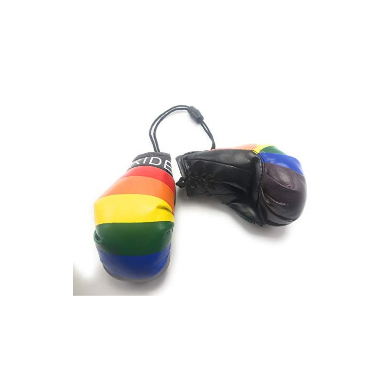 Red Hat Ent Hanging Car Mirror Mini Boxing Gloves (Pride