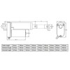 IIDA Linear Actuator, 12V 2 Inch Stroke with Mount kit