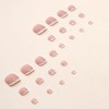 False Toe Nails with Glue - 24Pcs Press on Toenails