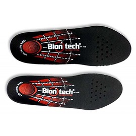 Insole BionTech® Insole Arch Support Reduce joint pain, Anti-Bacterial, Anti-Static, Breathable Sweat, Improves Balance, Reduces Muscle Fatigue, Washable 100% Vegan Black BLACK