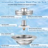 3 in 1 Kitchen Sink Drain Strainer, Stainless Steel Sink