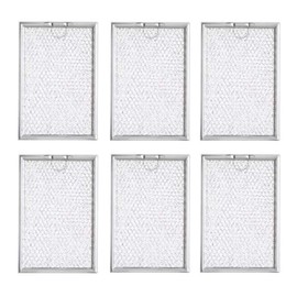 Filter Everything Replacement Electrolux 5304464105 Compatible Replacement Aluminum Filters - 5 x 7-5/8 x 3/32" (6-Pack)